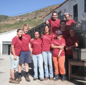 Our Wine making team at Quinta Vale D. Maria